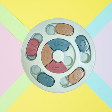Puzzle rond Bleu
